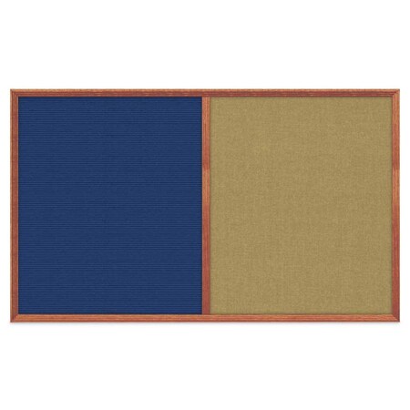 United Visual Products Slim Style Indoor Enclosed Corkboard, 24 UV502SC-BLACK-AMETHY